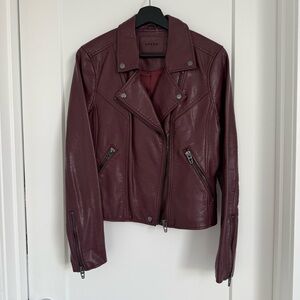 BLANKNYC Deep Burgundy Faux Leather Jacket